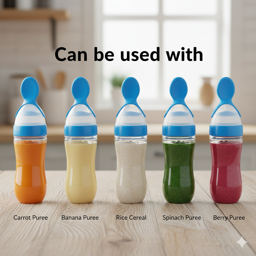 Squeeze Feeding Spoon Bottle