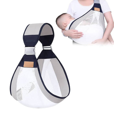 Breathable mesh baby sling carrier for newborn close carry